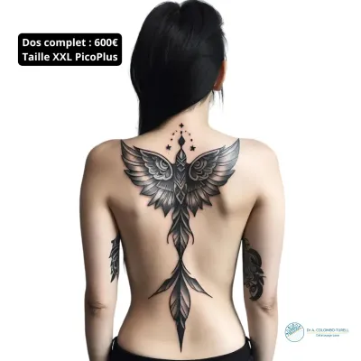 Tatouage dos taille xxl - Laser Pico Plus - Metz et Luxembourg
